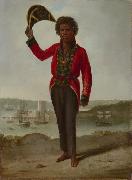 Augustus Earle Portrait of Bungaree, a native of New South Wales, with Fort Macquarie, Sydney Harbour, USA oil painting artist